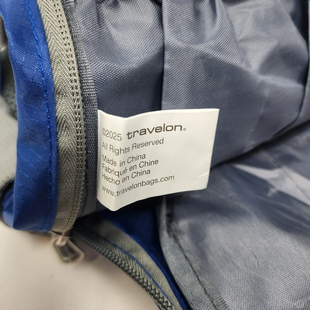 Travelon Backpack Royal Blue Nylon Lightweight